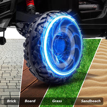 Load image into Gallery viewer, iRerts Black 24V Battery Powered Ride on UTV Cars for Boys Girls, Kids Ride on Toys with Remote Control, Music, LED Light, USB, Bluetooth, Large Seat Kids Electric Vehicle for Christmas Birthday Gifts