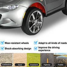 Load image into Gallery viewer, iRerts Silver 12V MAZDA MX-5 RF Ride on Cars with Remote Control, Electric Cars for Kids Boys Girls 3-6 Ages Gifts, Battery Powered Kids Ride on Toys with Music, Bluetooth, USB, MP3, LED Lights