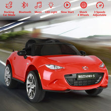 Load image into Gallery viewer, iRerts Red 12V MAZDA MX-5 RF Ride on Cars with Remote Control, Electric Cars for Kids Boys Girls 3-6 Ages Gifts, Battery Powered Kids Ride on Toys with Music, Bluetooth, USB, MP3, LED Lights