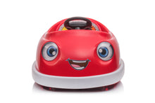 Load image into Gallery viewer, 12V Bumper Car for Toddlers, iRerts Kids Bumper Car with Remote Control, Rocking Horse Mode, Push Rod, Dinner Plate, USB Bluetooth Music, Electric Toddler Ride On Toys for Kids Ages 1-6 Years, Red