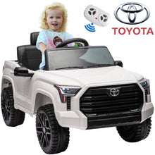 Load image into Gallery viewer, Toyota Tundra Ride On Cars for Kids, 12V Licensed Toyota Tundra Powered Ride On Toy Cars with Parent Remote Control, Electric Car for Kids 3-8 w/Music/Bluetooth/Trunk/LED Headlights/Safety Belt, Green