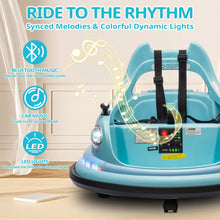 Load image into Gallery viewer, iRerts 12V Bumper Cars for Kids, Bumper Car Ride on with Remote Control, Battery Powered Kids Ride on Toys for 2-5 Year Old Boys Girls, Kids Electric Cars with Bluetooth, Music, LED Light, Blue