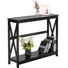 Load image into Gallery viewer, iRerts Entryway Table, Modern Sofa Table Narrow with Metal Frame, Narrow Hallway Console Table, Hallway Table for Entryway, Home, Hallway, Living Room, Bedroom, Light Walnut