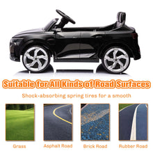 Load image into Gallery viewer, Ride on Toy Car Kids for Boys Girls, Licensed Audi SQ8 12V Ride on Cars with Remote Control, Battery Powered Electric Vehicle Car for Kids with Music, LED Lights, 3 Speed, 4 Wheeler, Black