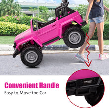 Load image into Gallery viewer, 24V Ride on Cars 2 Seater, Licensed Toyota FJ40 Ride on Toys with Remote Control, Kids Electric Vehicle with Bluetooth, FM Radio, USB, Music, Gifts for 3-6 Years Old Boys Girls, Pink