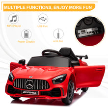 Load image into Gallery viewer, iRerts Red 12V Mercedes Benz Licensed Powered Ride on Cars with Remote Control, Lights, AUX/USB, Music, 4 Wheels Ride on Toys for Toddlers Kids Boys Girls, Kids Electric Cars for 3-5 Years Olds