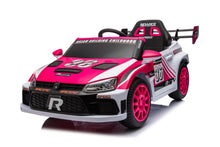 Load image into Gallery viewer, iRerts Pink 12V Powered Ride on Cars with Remote Control, 4 Wheeler Electric Car Vehicle for Kids Boys Girls 3-6 Years Old, Kids Ride on Toy with Swaying, Bluetooth, Music, USB/AUX Port, LED Light