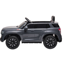 Load image into Gallery viewer, iRerts 12V Battery Powered Ride on Cars with Remote Control, Licensed Chevrolet Tahoe Kids Electric Cars for 3-6 Ages Kids Gift, Ride On Toy with Bluetooth, Music, MP3/USB/AUX Port, LED Light, Gray