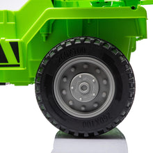Load image into Gallery viewer, iRerts Ride on Dump Truck for Boys, 12V Ride on Car with Remote Control, 4 Wheel Construction Vehicles with Electric Dump Bed and Shovel, Powered Ride on Toys with Bluetooth, Music, USB Port, Green