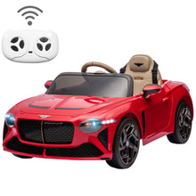 Load image into Gallery viewer, Ride on Car for Boys Girls, Bentley Mulsanne 12V Kids Electric Car Vehicle with Remote Control, Battery Powered Ride on Toys with Bluetooth, USB/MP3, LED Light, 3-6 Ages Kid Birthday Gift, Red