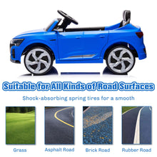 Load image into Gallery viewer, Ride on Toy Car Kids for Boys Girls, Licensed Audi SQ8 12V Ride on Cars with Remote Control, Battery Powered Electric Vehicle Car for Kids with Music, LED Lights, 3 Speed, 4 Wheeler, Blue