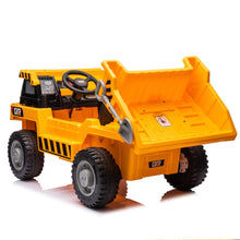 Load image into Gallery viewer, iRerts Ride on Dump Truck for Boys, 12V Ride on Car with Remote Control, 4 Wheel Construction Vehicles with Electric Dump Bed and Shovel, Powered Ride on Toys with Bluetooth, Music, USB Port, Yellow