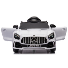 Load image into Gallery viewer, iRerts 12 Volt Ride on Toys for Toddlers, Licensed Mercedes Benz Ride On Car with Remote Control, Battery Powered Kids Electric Car with Music, USB/AUX/SD Ports, LED Lights, 4 Wheel Suspension, White
