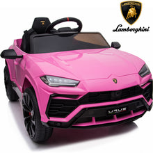 Load image into Gallery viewer, Licensed Lamborghini Ride on Car with Remote Control Kids Ride on Toy for Girls and Boys 12V Powered Electric Vehicles for 3-5 Years Old, USB, Ride on Truck, Headlight