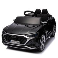 Load image into Gallery viewer, iRerts Kids Electric Cars for Toddlers, Licensed Audi SQ8 12V Ride on Cars with Remote Control, Battery Powered Ride on Toys with Music, LED Lights, 4 Wheel Suspension, Gifts for Kids Aged 3-6, Black