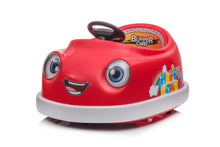 Load image into Gallery viewer, 12V Bumper Car for Toddlers, iRerts Kids Bumper Car with Remote Control, Rocking Horse Mode, Push Rod, Dinner Plate, USB Bluetooth Music, Electric Toddler Ride On Toys for Kids Ages 1-6 Years, Red