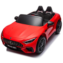 Load image into Gallery viewer, 24V Ride on Cars with Remote Control, Mercedes-Benz SL63 Ride on Toys with Bluetooth Music, LED Light, 4 Wheels Suspension, Battery Powered Electric Car for Kids Boys Girls 3-8 Years Old Gifts, Red