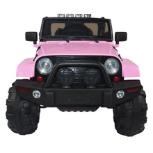Load image into Gallery viewer, iRerts Pink 24V Battery Powered Ride on Cars with Remote Control, Ride on Pickup Trucks with Rocking Chair Mode, Parental Rear Seat, Music, USB/MP3 Port, Electric Cars for Kids Boys Girls 2-6 Ages