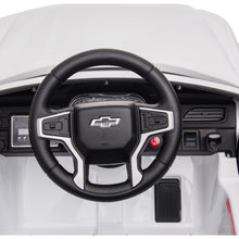 Load image into Gallery viewer, iRerts 12V Battery Powered Ride on Cars with Remote Control, Licensed Chevrolet Tahoe Kids Electric Cars for 3-6 Ages Kids Gift, Ride On Toy with Bluetooth, Music, MP3/USB/AUX Port, LED Light, White