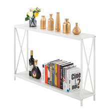 Load image into Gallery viewer, iRerts Entryway Table, Narrow Console Table Hallway Table with Metal Frame and MDF Topboard, Industrial Long Entrance Sofa Table Foyer Tables for Entryway Hallway Living Room Home Office, Pink