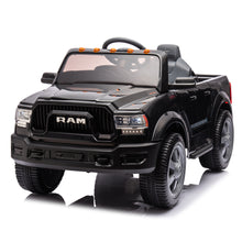 Load image into Gallery viewer, Licensed Dodge RAM 2500 12V Ride On Cars with Remote Control, Kids Electric Ride on Pickup Truck with Music, MP3/USB Port, Cup Holder, Back Storage, Electric Cars for Kids Boys Girls 3-6 Ages, Black