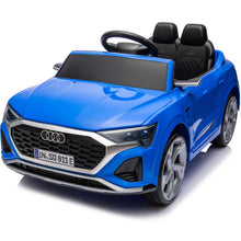 Load image into Gallery viewer, iRerts Kids Electric Cars for Toddlers, Licensed Audi SQ8 12V Ride on Cars with Remote Control, Battery Powered Ride on Toys with Music, LED Lights, 4 Wheel Suspension, Gifts for Kids Aged 3-6, Blue