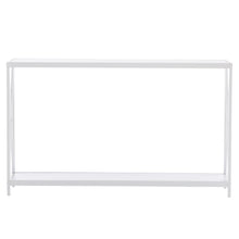 Load image into Gallery viewer, iRerts Entryway Table, Narrow Console Table Hallway Table with Metal Frame and MDF Topboard, Industrial Long Entrance Sofa Table Foyer Tables for Entryway Hallway Living Room Home Office, Pink