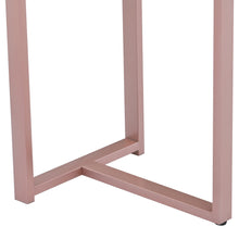 Load image into Gallery viewer, iRerts Console Table Narrow Sofa Table with Metal Frame, 63'' Pink Entryway Table with MDF Tabletop, Industrial Hallway Table Sofa Tables Narrow Long for Hallway Living Room Home Office Entrance