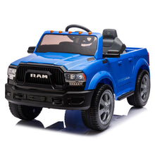 Load image into Gallery viewer, Licensed Dodge RAM 2500 12V Ride On Cars with Remote Control, Kids Electric Ride on Pickup Truck with Music, MP3/USB Port, Cup Holder, Back Storage, Electric Cars for Kids Boys Girls 3-6 Ages, Blue
