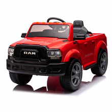 Load image into Gallery viewer, Licensed Dodge RAM 2500 12V Ride On Cars with Remote Control, Kids Electric Ride on Pickup Truck with Music, MP3/USB Port, Cup Holder, Back Storage, Electric Cars for Kids Boys Girls 3-6 Ages, Red
