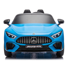 Load image into Gallery viewer, 24V Ride on Cars with Remote Control, Mercedes-Benz SL63 Ride on Toys with Bluetooth Music, LED Light, 4 Wheels Suspension, Battery Powered Electric Car for Kids Boys Girls 3-8 Years Old Gifts, Blue