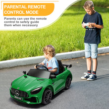 Load image into Gallery viewer, Mercedes Benz Ride on Toys for Kids Boys Girls, 12V Kids Ride on Sports Cars with Remote Control, Battery Powered Electric Cars Vehicle for Kids with LED Headlights, MP3, USB, TF Card Slot, Green