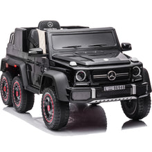 Load image into Gallery viewer, Licensed Mercedes-Benz 24V Kids Ride On Cars, 6-Wheel Drive Powered Ride on Truck with Remote Control, USB, Bluetooth, MP3, Music, Ride on Toys Electric Vehicles for Boys Girls Gifts Ages 3-6, Black