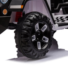 Load image into Gallery viewer, iRerts 24V Ride on PickUp Truck with Remote Control, 4WD Battery Powered Ride on Car with Bluetooth Music, USB/AUX Port, Rear Storage Box, LED Lights, Ride on Toys for Kids Boys Girls Gift, White