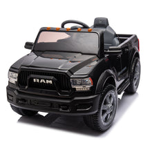 Load image into Gallery viewer, Licensed Dodge RAM 2500 12V Ride On Cars with Remote Control, Kids Electric Ride on Pickup Truck with Music, MP3/USB Port, Cup Holder, Back Storage, Electric Cars for Kids Boys Girls 3-6 Ages, Black