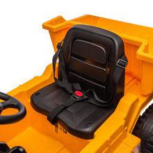 Load image into Gallery viewer, iRerts Ride on Dump Truck for Boys, 12V Ride on Car with Remote Control, 4 Wheel Construction Vehicles with Electric Dump Bed and Shovel, Powered Ride on Toys with Bluetooth, Music, USB Port, Yellow