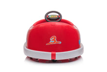 Load image into Gallery viewer, iRerts Kids Bumper Car with Remote Control, 12V Bumper Car for Toddlers Ages 1-6 Years with Rocking Horse Mode, Push Rod, Dinner Plate, USB Bluetooth Music, Ride on Toys Car for Boys Girls Gifts, Red