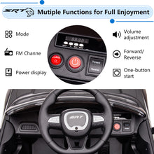 Load image into Gallery viewer, 12v Ride on Cars with Remote Control, Licensed Dodge Challenger Battery Powered Kids Electric Car, Ride on Toys for Kids Boys Girls 3-5 Ages Gift with Bluetooth, Music, USB/MP3 Port, LED Light, Black