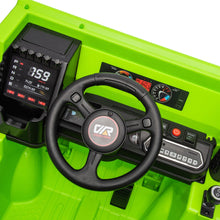 Load image into Gallery viewer, iRerts Ride on Dump Truck for Boys, 12V Ride on Car with Remote Control, 4 Wheel Construction Vehicles with Electric Dump Bed and Shovel, Powered Ride on Toys with Bluetooth, Music, USB Port, Green