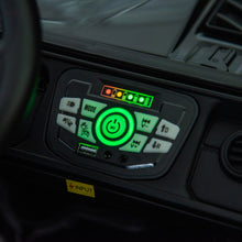 Load image into Gallery viewer, iRerts 24V Ride on PickUp Truck with Remote Control, 4WD Battery Powered Ride on Car with Bluetooth Music, USB/AUX Port, Rear Storage Box, LED Lights, Ride on Toys for Kids Boys Girls Gift, Black