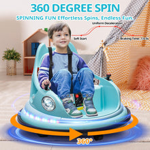 Load image into Gallery viewer, iRerts 12V Bumper Cars for Kids, Bumper Car Ride on with Remote Control, Battery Powered Kids Ride on Toys for 2-5 Year Old Boys Girls, Kids Electric Cars with Bluetooth, Music, LED Light, Blue