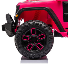 Load image into Gallery viewer, iRerts 24V Ride on PickUp Truck with Remote Control, 4WD Battery Powered Ride on Car with Bluetooth Music, USB/AUX Port, Rear Storage Box, LED Lights, Ride on Toys for Kids Boys Girls Gift, Pink