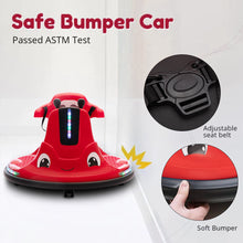 Load image into Gallery viewer, iRerts 12 Volt Bumper Car for Kids Toddlers, Battery Powered Ride On Bumper Car with Remote Control, Kids Ride on Toys for 3-8 Year Old Boys Girls, Baby Bumper Car with Music, Flashing Lights