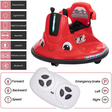 Load image into Gallery viewer, iRerts 12 Volt Bumper Car for Kids Toddlers, Battery Powered Ride On Bumper Car with Remote Control, Kids Ride on Toys for 3-8 Year Old Boys Girls, Baby Bumper Car with Music, Flashing Lights