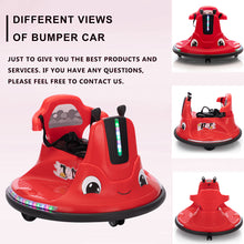 Load image into Gallery viewer, iRerts 12 Volt Bumper Car for Kids Toddlers, Battery Powered Ride On Bumper Car with Remote Control, Kids Ride on Toys for 3-8 Year Old Boys Girls, Baby Bumper Car with Music, Flashing Lights