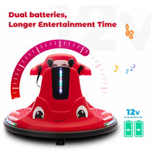 Load image into Gallery viewer, iRerts 12 Volt Bumper Car for Kids Toddlers, Battery Powered Ride On Bumper Car with Remote Control, Kids Ride on Toys for 3-8 Year Old Boys Girls, Baby Bumper Car with Music, Flashing Lights