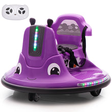 Load image into Gallery viewer, iRerts 12 Volt Bumper Car for Kids Toddlers, Battery Powered Ride On Bumper Car with Remote Control, Kids Ride on Toys for 3-8 Year Old Boys Girls, Baby Bumper Car with Music, Flashing Lights