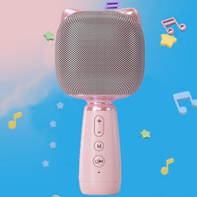 Load image into Gallery viewer, Wireless Karaoke Microphone, Portable Kids Karaoke Microphone with Bluetooth Speaker, 2 In 1 Handheld Karaoke Speaker Microphone for Kids Boys Girls Gifts, Outdoor Toys for Kids Birthday Party