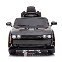 Load image into Gallery viewer, iRerts Licensed Dodge Challenger Kids Ride on Toys, Black 12V Battery Operated Riding Toys with Remote Control for Boys Girls Birthday Gift