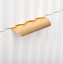 Load image into Gallery viewer, iRerts Nightstand with Charging Station, Modern End Side Table with 2 Drawers, Golden Handle and USB Charging Ports, Wood Night Stands Bedside Table for Bedroom Living Room, White